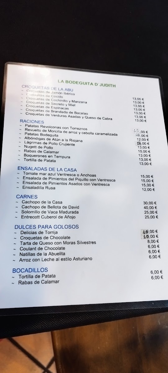 Menu La Bodeguita D'judith-2